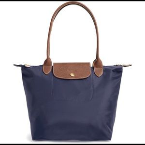 LONGCHAMP Small Navy Shoulder Tote
